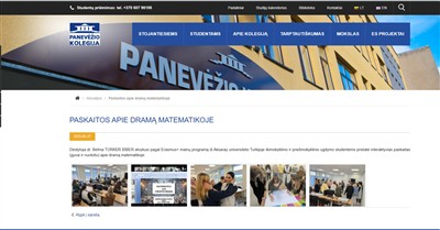 Litvanya’da Yaratıcı Drama ile Matematik Eğitimi 